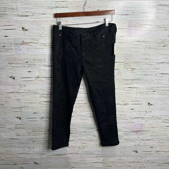 Free people floral black  pants trousers size 4 NWT - Picture 1 of 9
